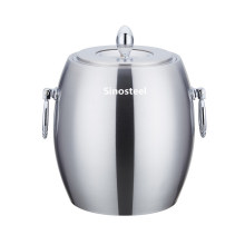 Olive Thickning Double Stainless Steel Ice Bucket